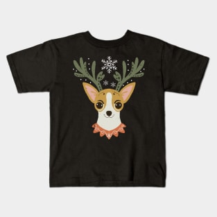 Chihuahua Reindeer Kids T-Shirt